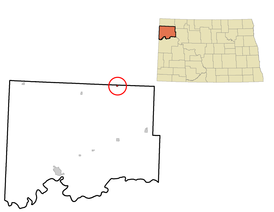 Locator map of Wildrose