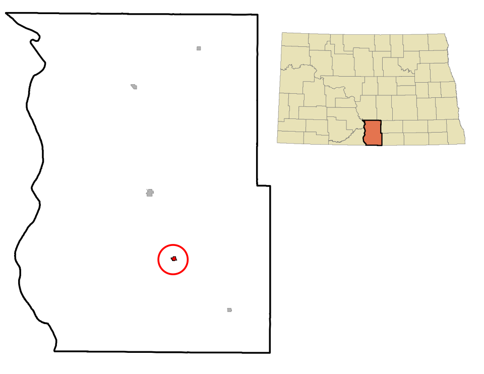 Locator map of Strasburg