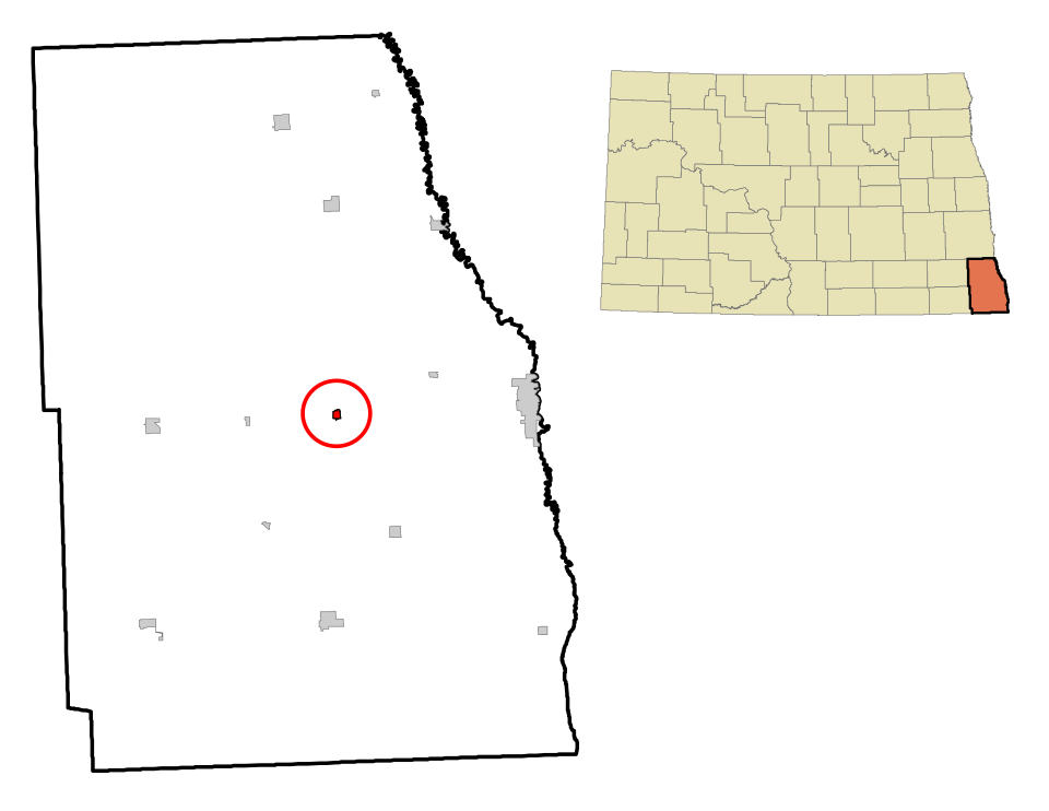 Locator map of Mooreton