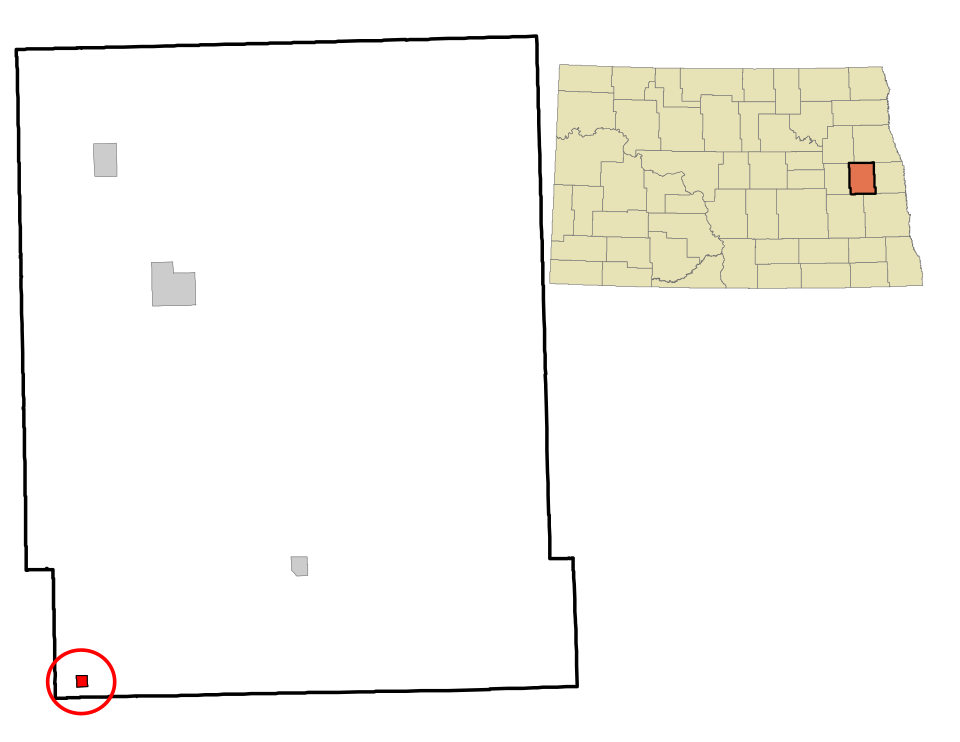Locator map of Luverne