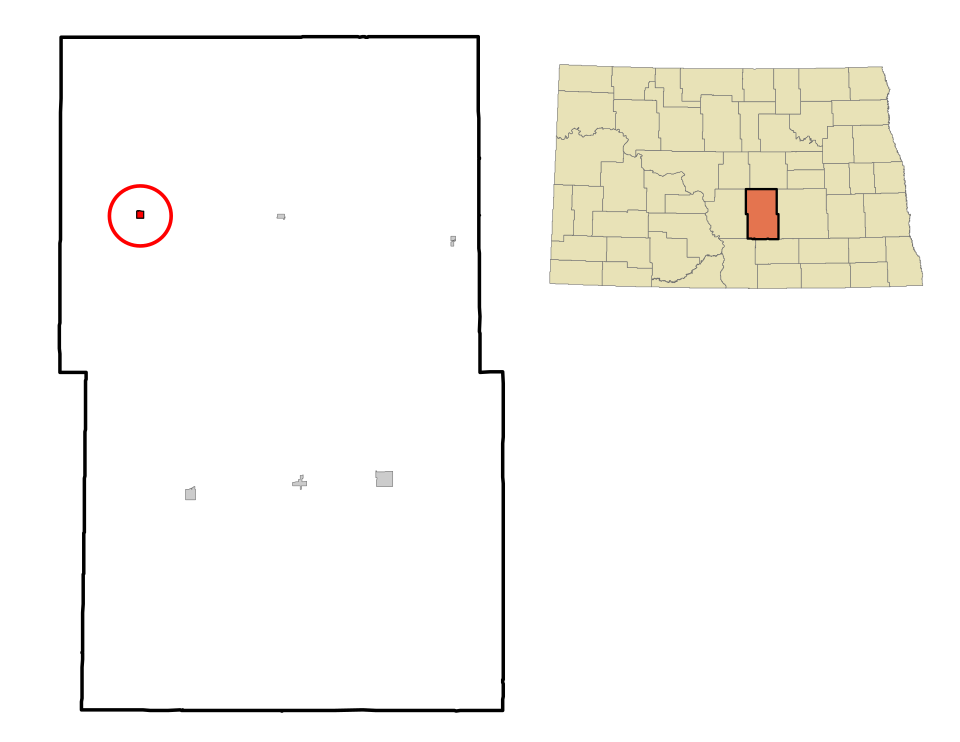 Locator map of Tuttle