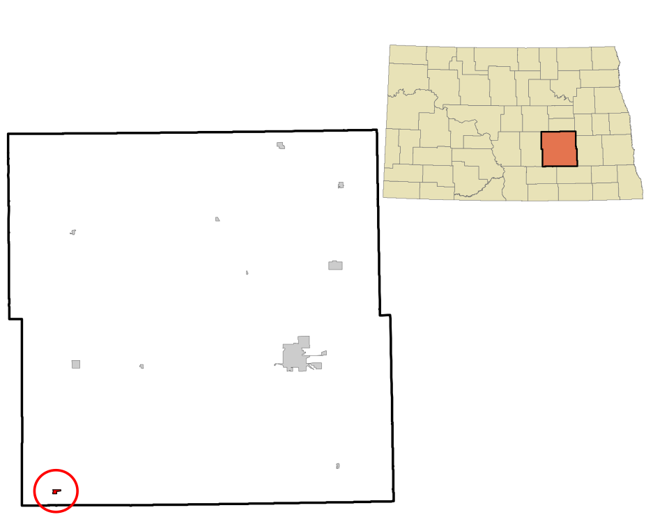 Locator map of Streeter