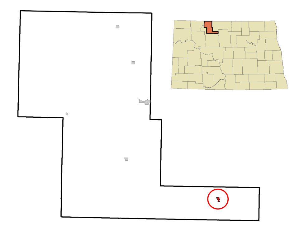 Locator map of Glenburn