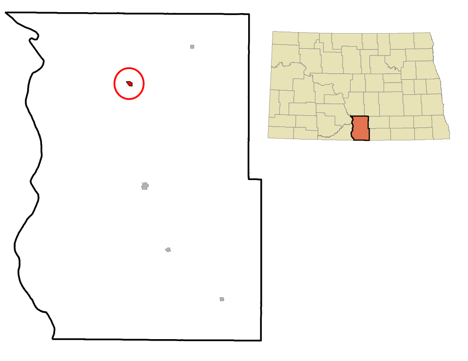 Locator map of Hazelton