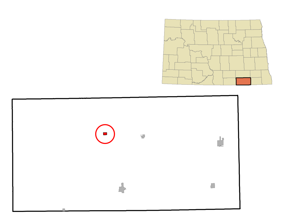 Locator map of Monango
