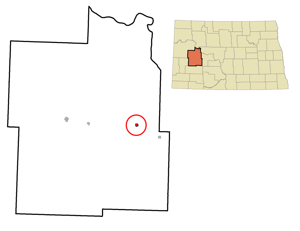 Locator map of Halliday