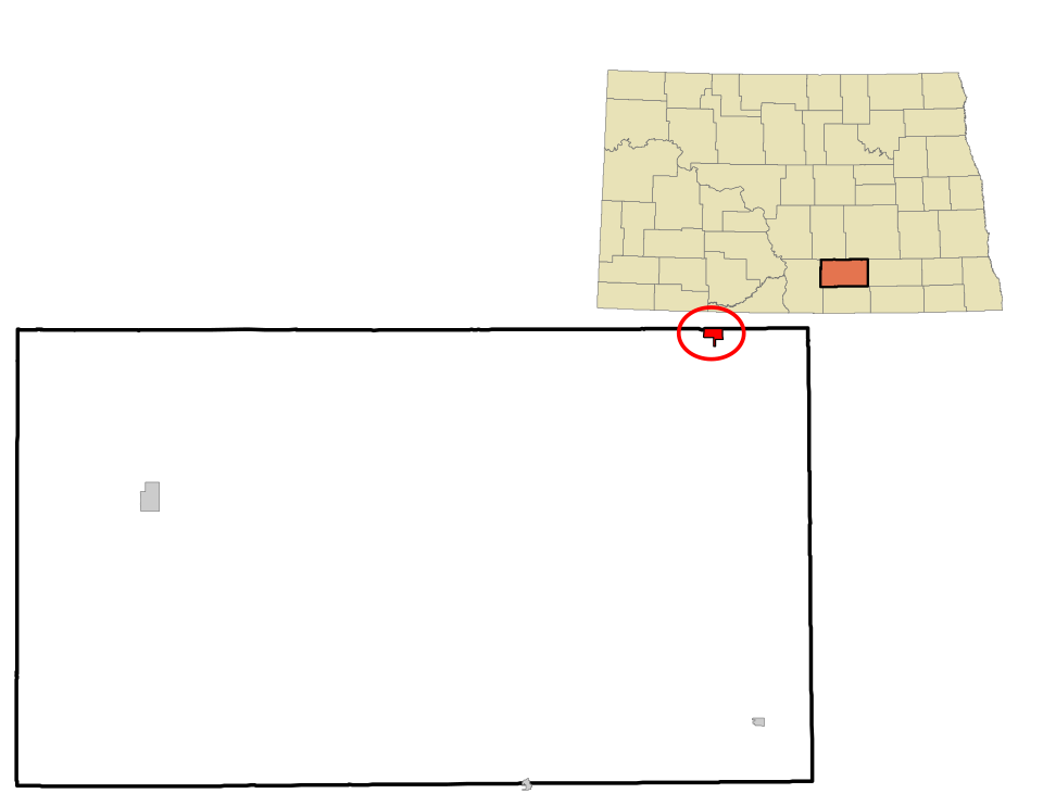 Locator map of Gackle