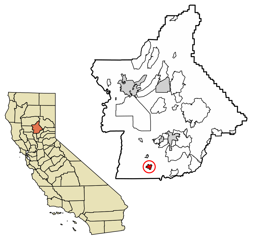 Locator map of Gridley