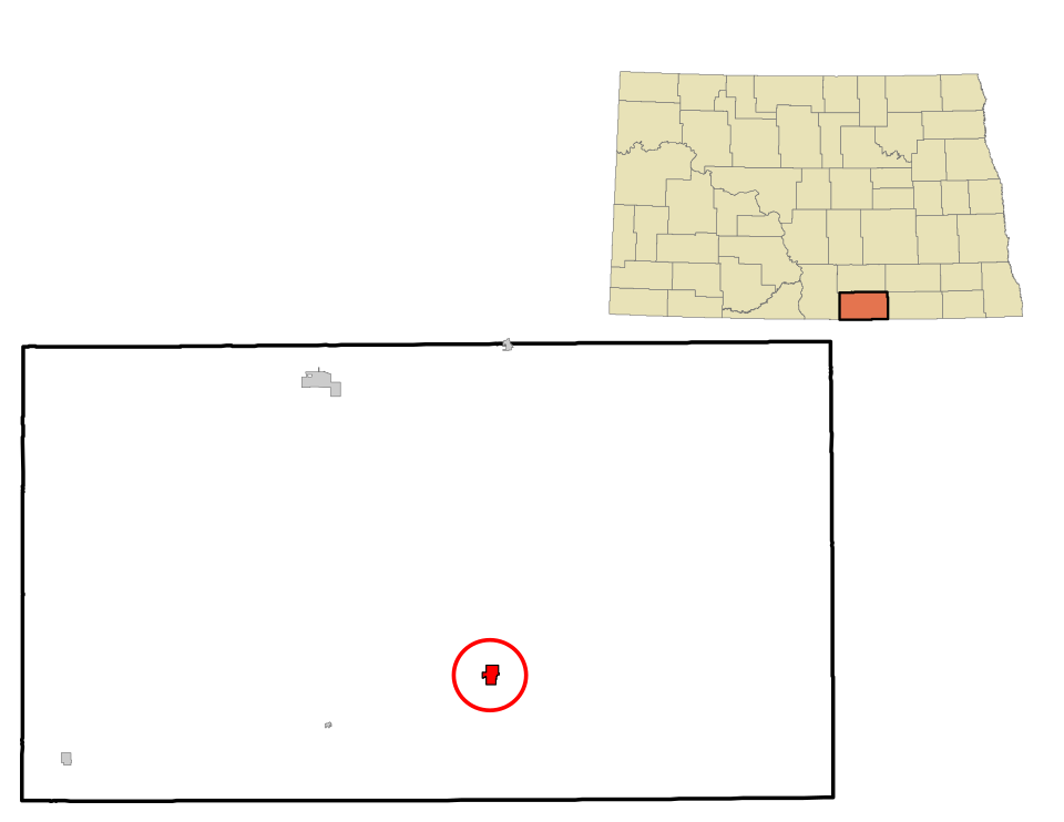 Locator map of Ashley