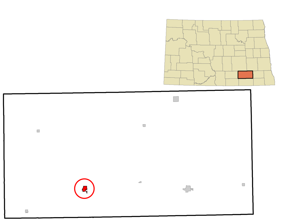 Locator map of Edgeley