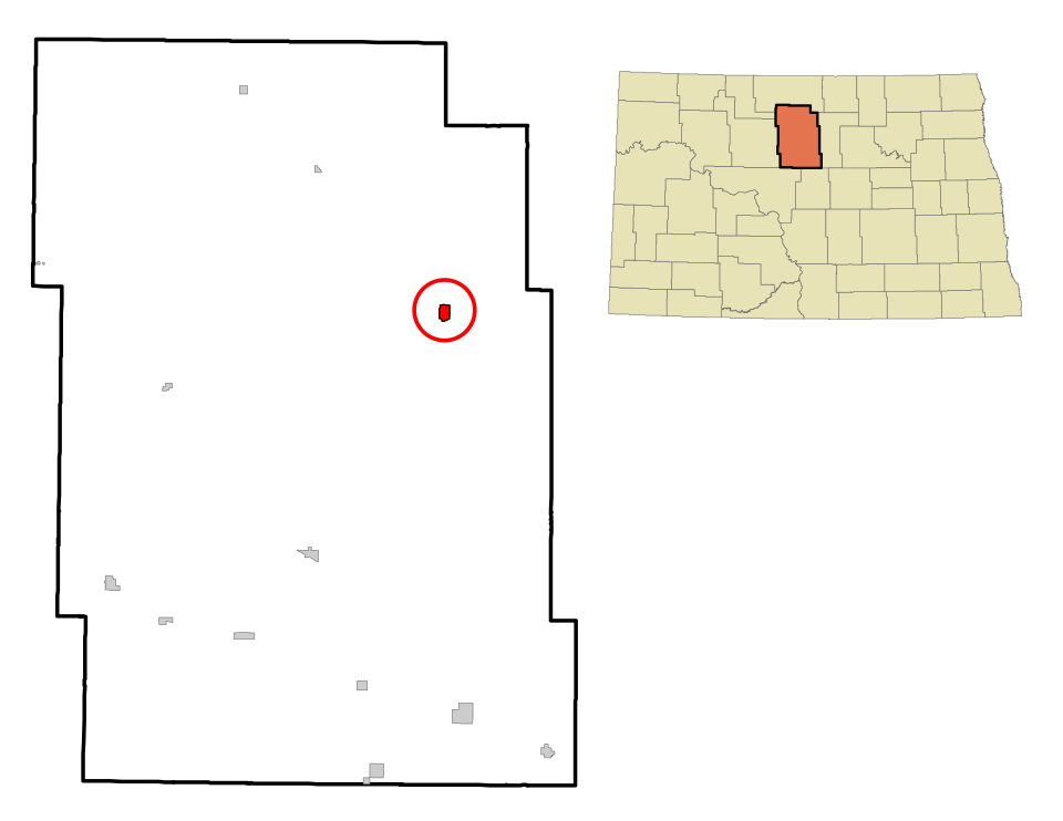 Locator map of Towner