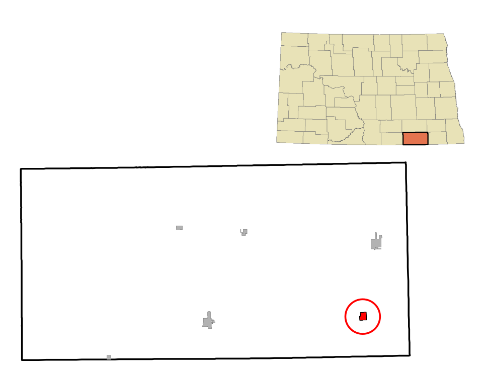 Locator map of Ludden