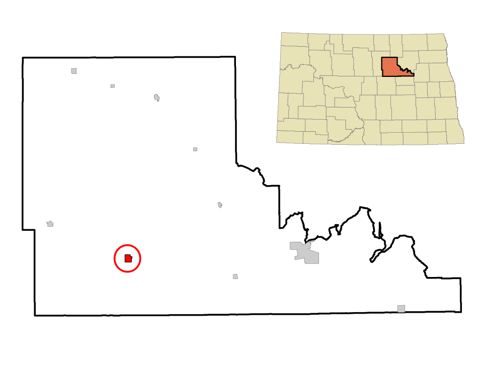 Locator map of Maddock