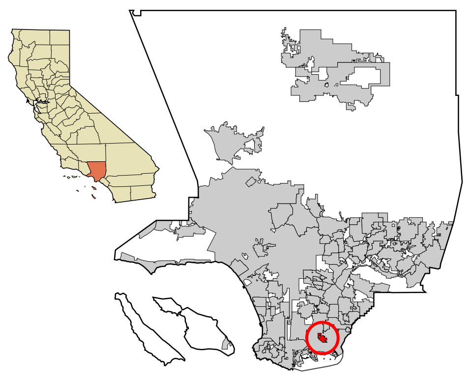 Locator map of Signal Hill