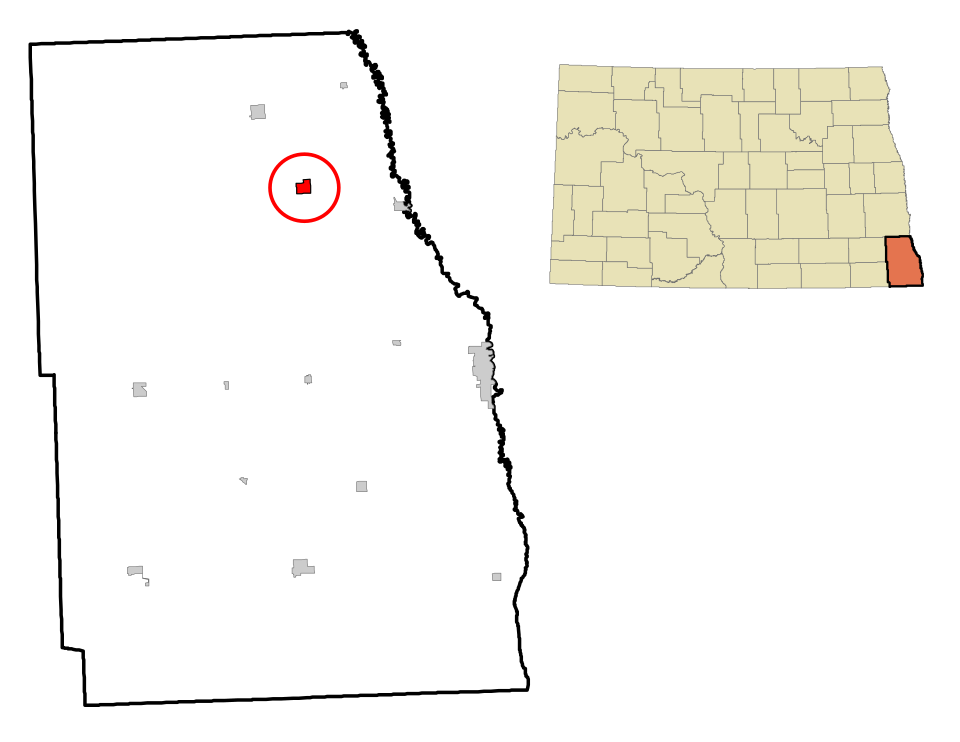 Locator map of Colfax