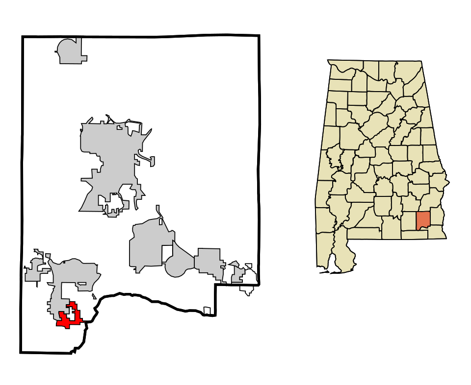 Locator map of Clayhatchee