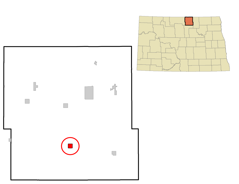 Locator map of Rolette
