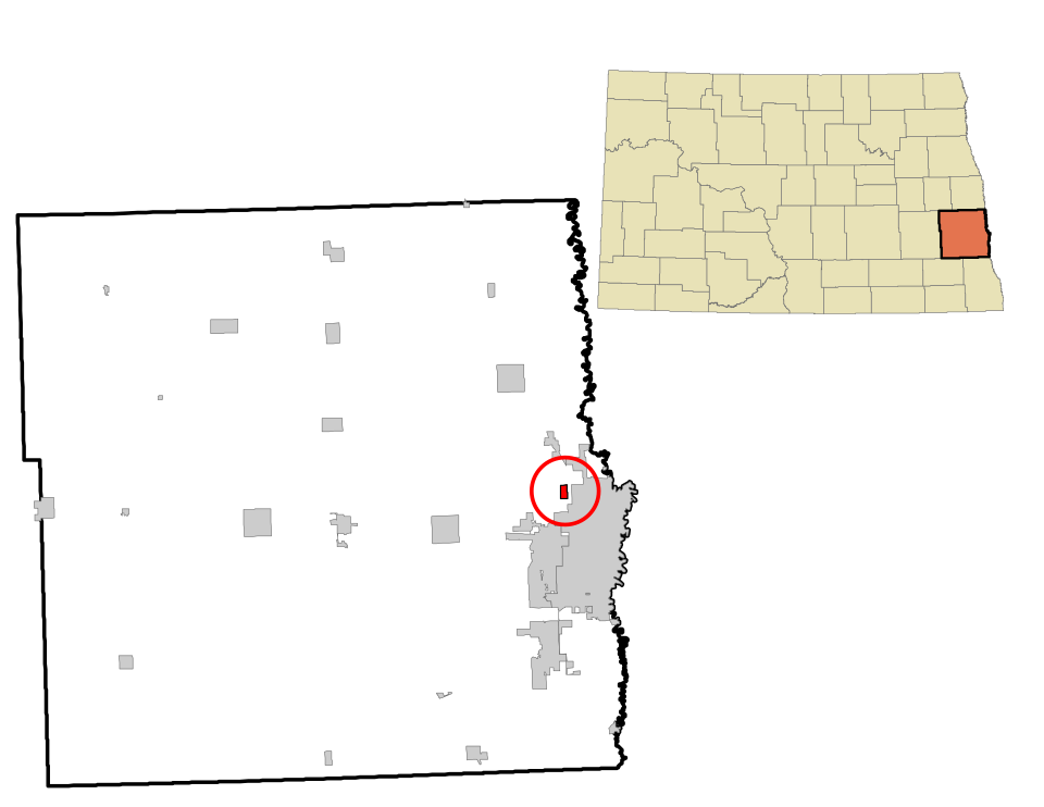 Locator map of Reile's Acres