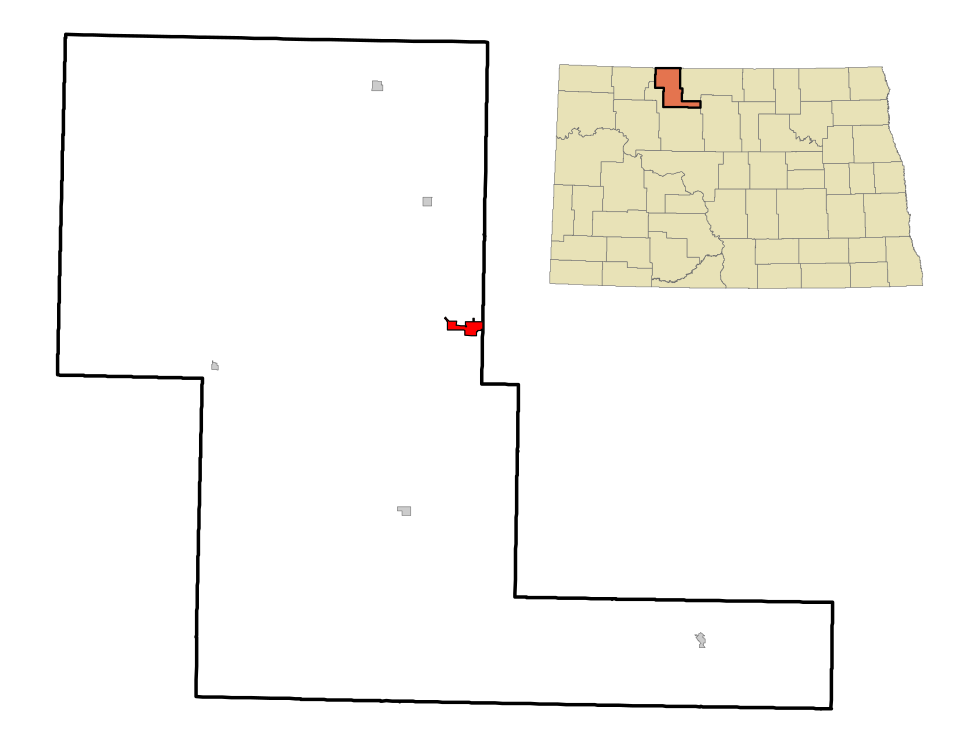 Locator map of Mohall