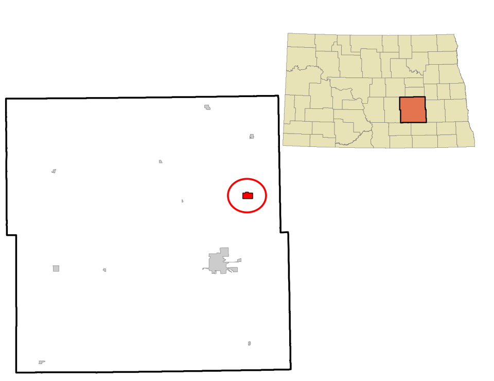 Locator map of Spiritwood Lake