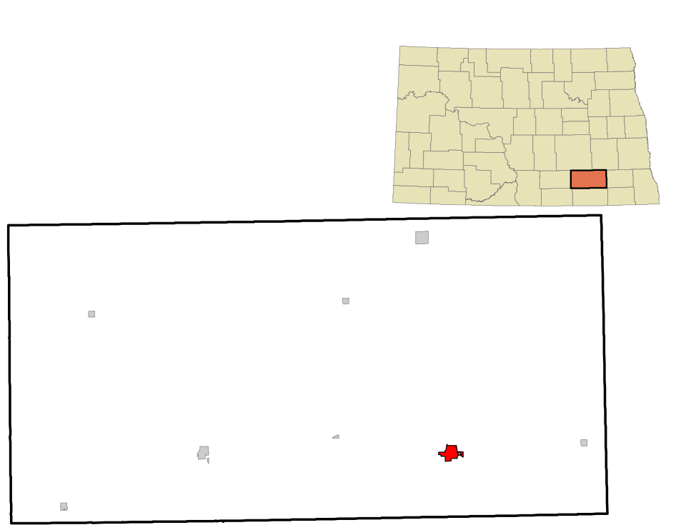 Locator map of LaMoure