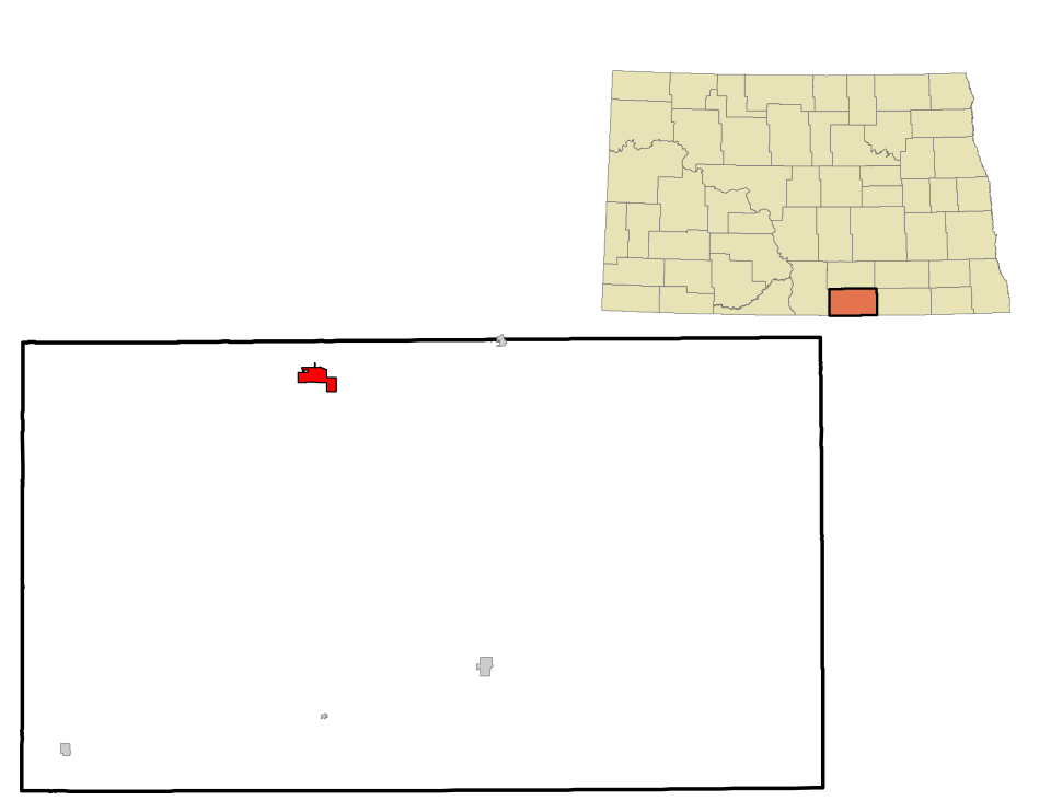 Locator map of Wishek