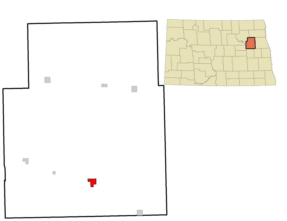 Locator map of McVille