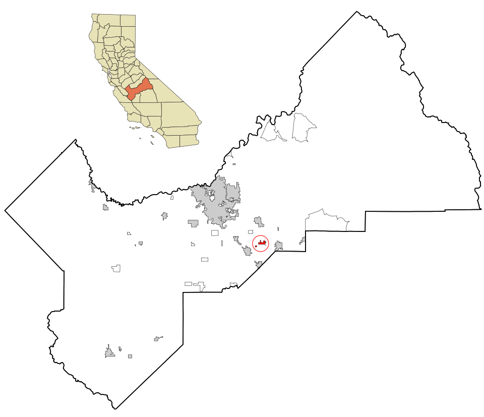 Locator map of Parlier