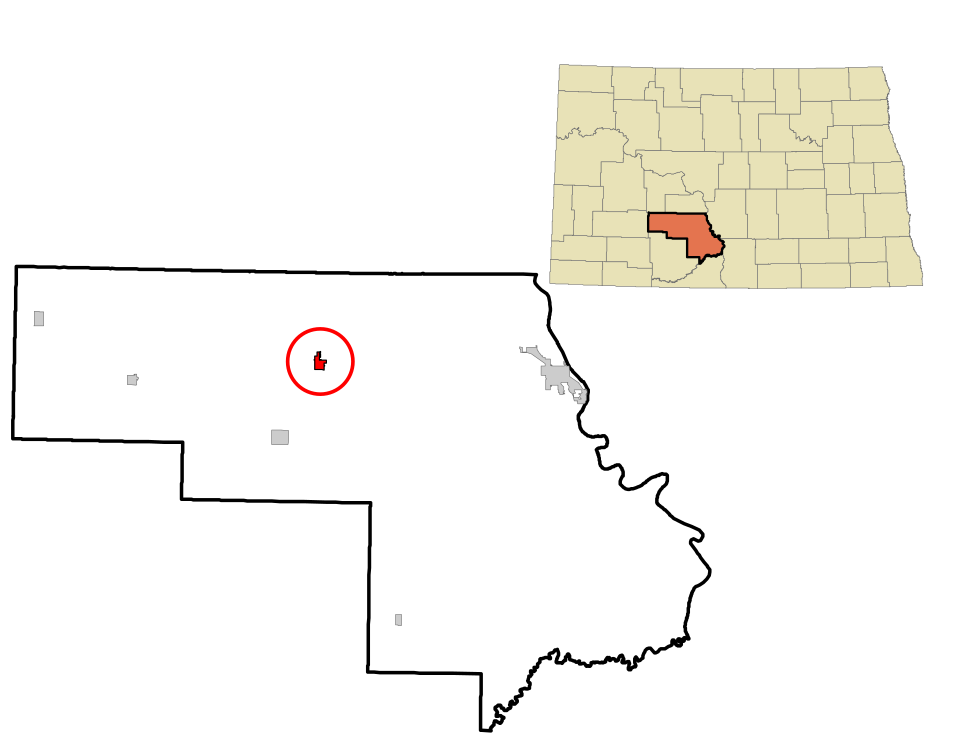 Locator map of New Salem