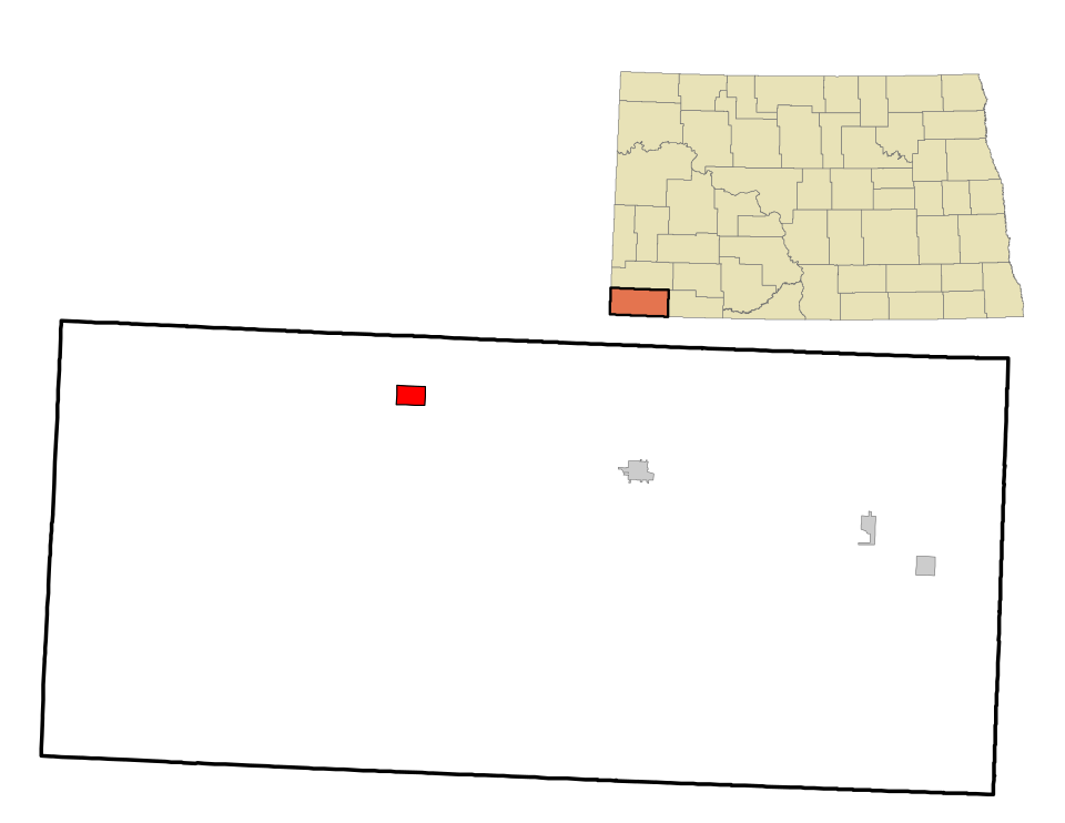 Locator map of Rhame