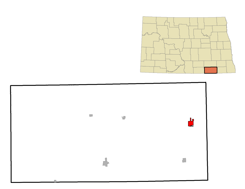Locator map of Oakes
