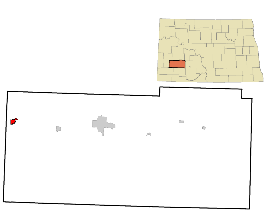 Locator map of Belfield