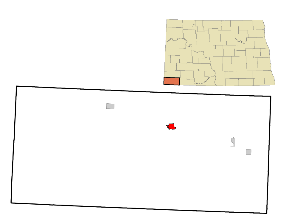 Locator map of Bowman