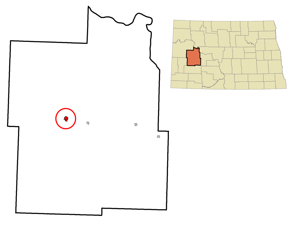 Locator map of Killdeer