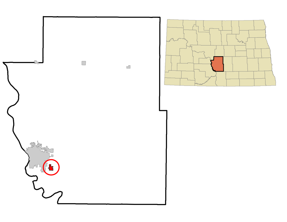 Locator map of Lincoln