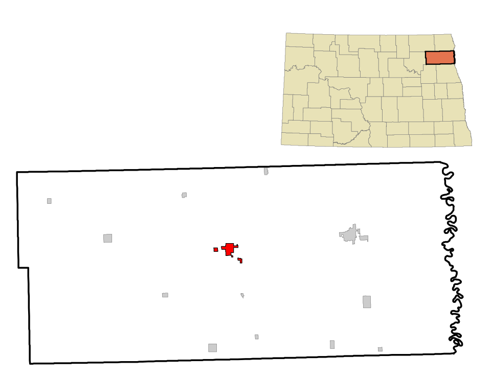 Locator map of Park River