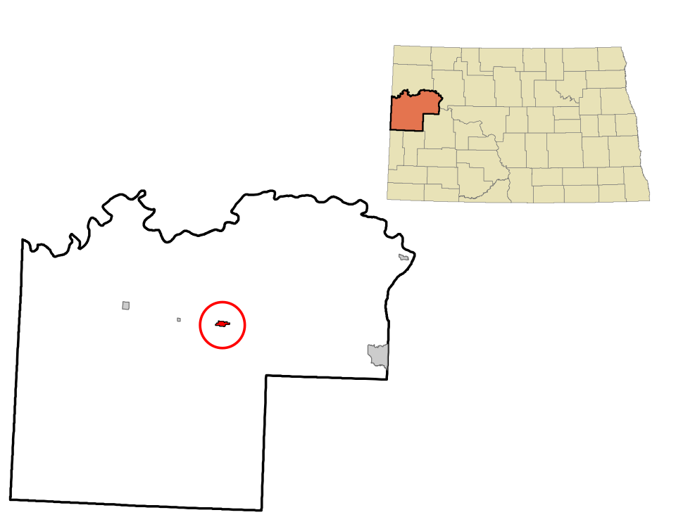 Map of Watford City