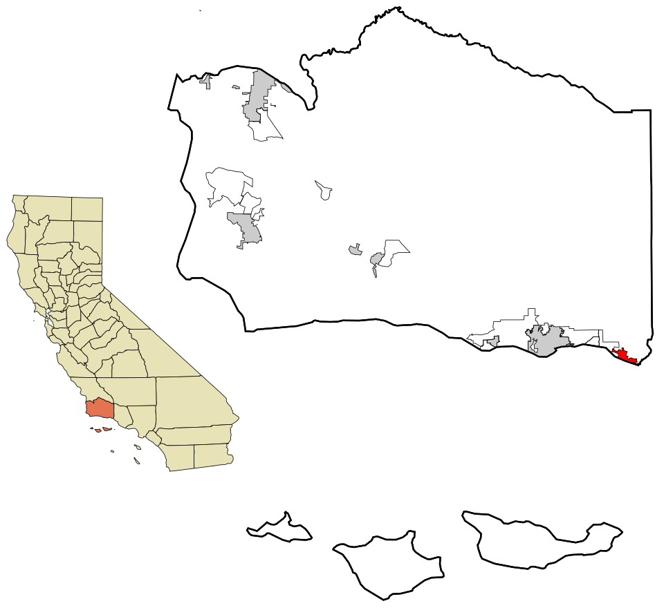 Locator map of Carpinteria