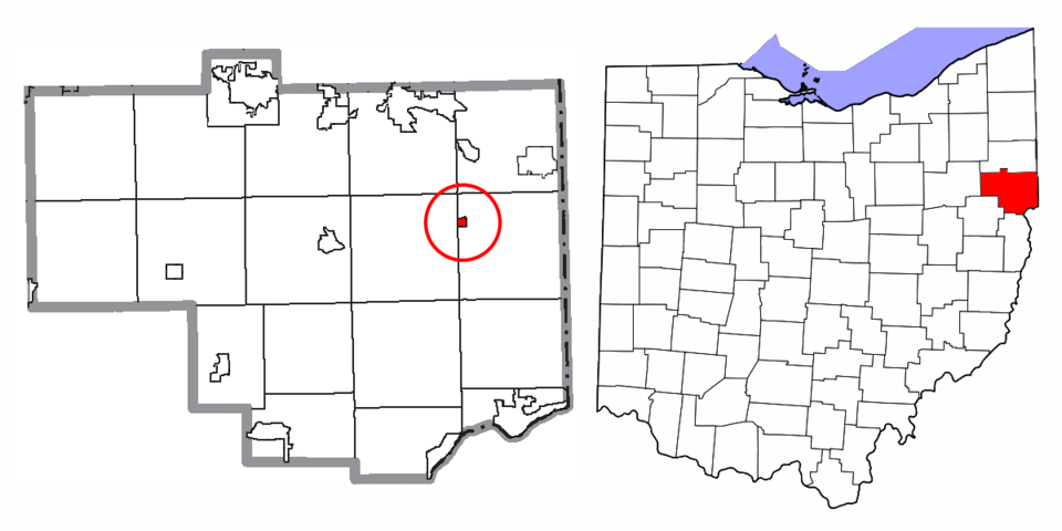 Locator map of Rogers