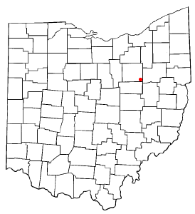Locator map of Mount Eaton