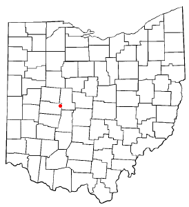 Locator map of Woodstock