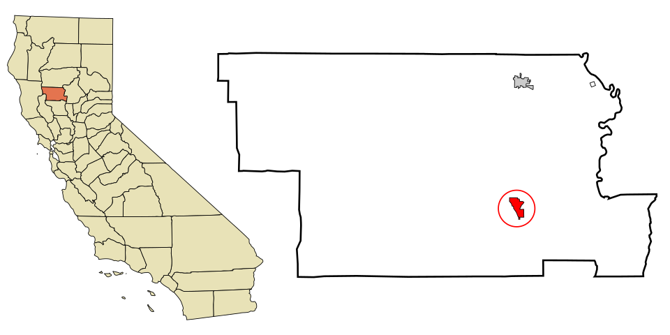 Locator map of Willows