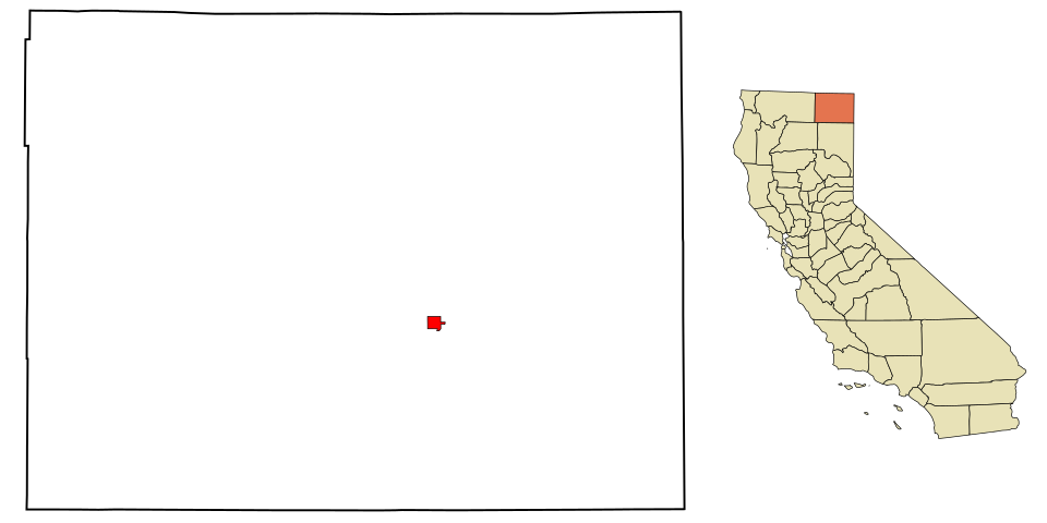 Locator map of Alturas