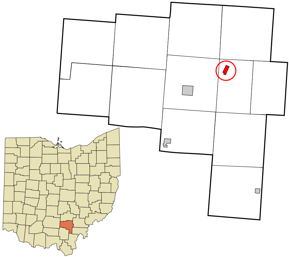 Locator map of Zaleski