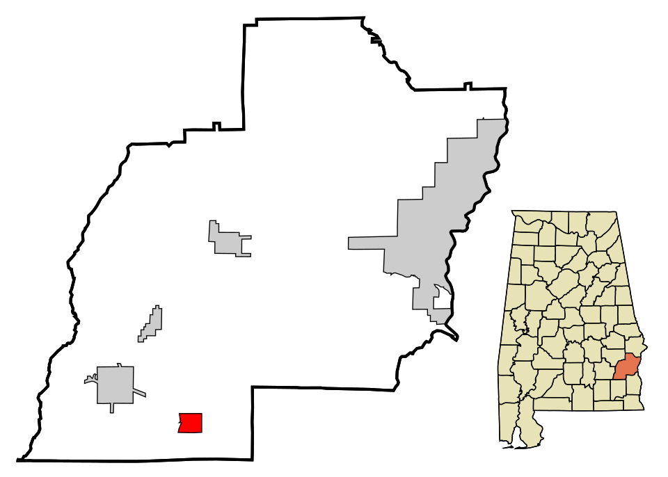 Locator map of Blue Springs