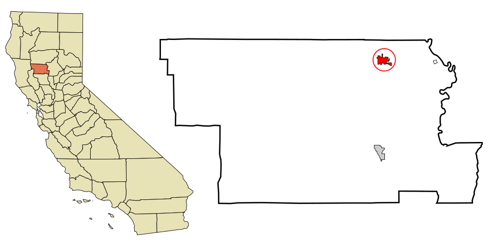 Locator map of Orland