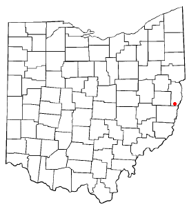 Locator map of Dillonvale