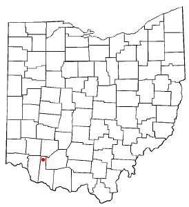 Locator map of Fayetteville