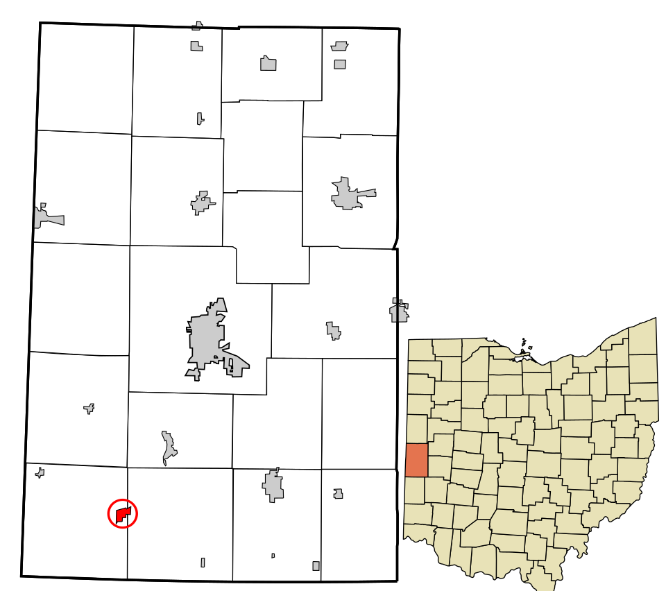 Locator map of New Madison