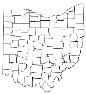 Locator map of Shawnee Hills